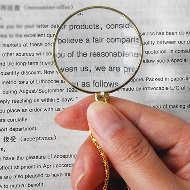 Necklace Magnifying Glass