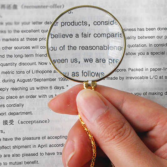 Necklace Magnifying Glass